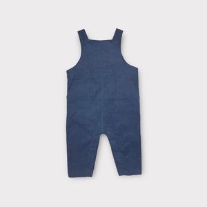 Angel Dear Blue Corduroy Pocket Romper